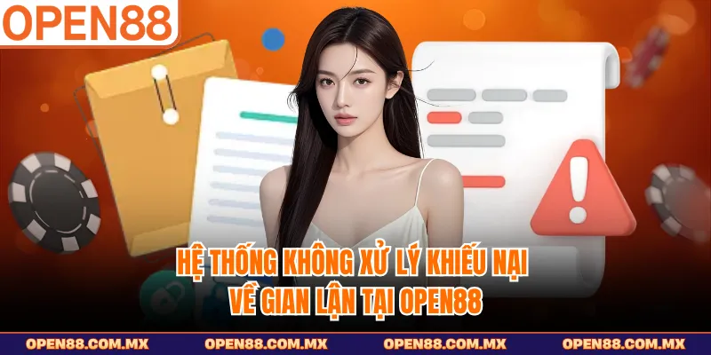 Hệ thống không xử lý khiếu nại về gian lận tại OPEN88